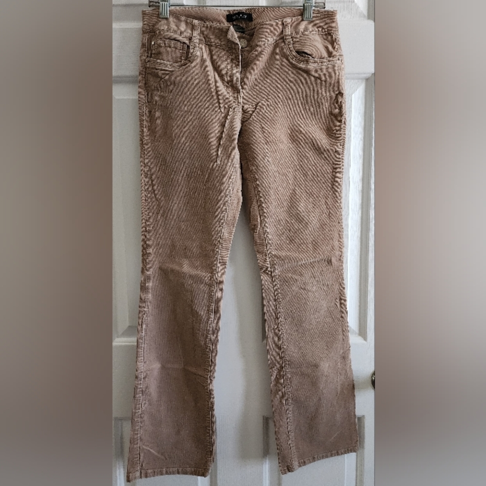 White House Black Market Tan Corduroy Sleek Boot Pants